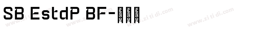 SB EstdP BF字体转换